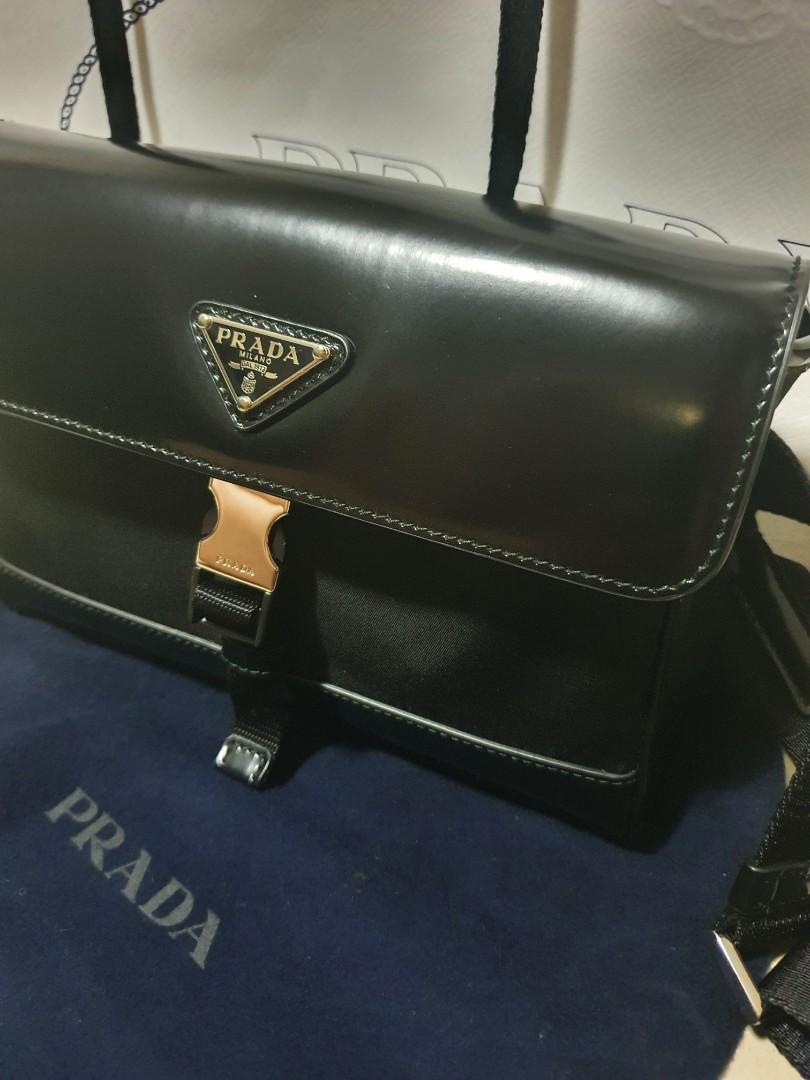 Prada 2VD044 Nylon and Leather Shoulder Bag ขายเป๋าผู้ชายprada สวยๆของแท้ 2022