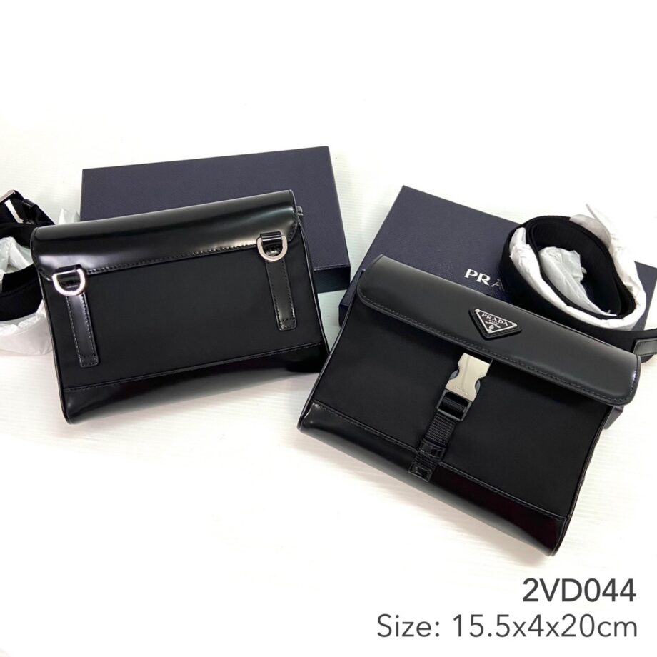 Prada 2VD044 Nylon and Leather Shoulder Bag ขายเป๋าผู้ชายprada สวยๆของแท้ 2022