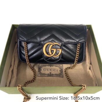 New!! Gucci Marmont Super Mini Bag ขายกระเป๋า แบรนด์แท้ มือ 1 ราคาถูก