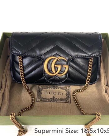 New!! Gucci Marmont Super Mini Bag ขายกระเป๋า แบรนด์แท้ มือ 1 ราคาถูก