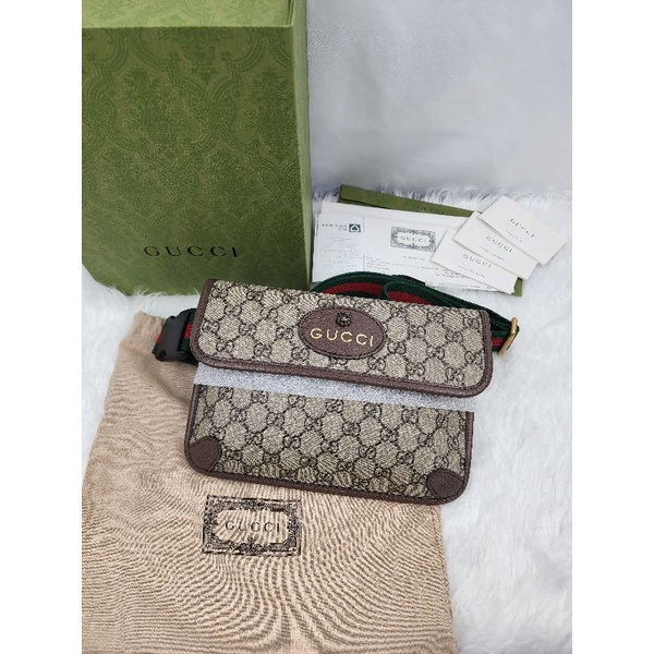 ขายกระเป๋า GUCCI Neo Vintage Gucci GG Supreme canvas belt bag / shoulder ba ราคาถูก