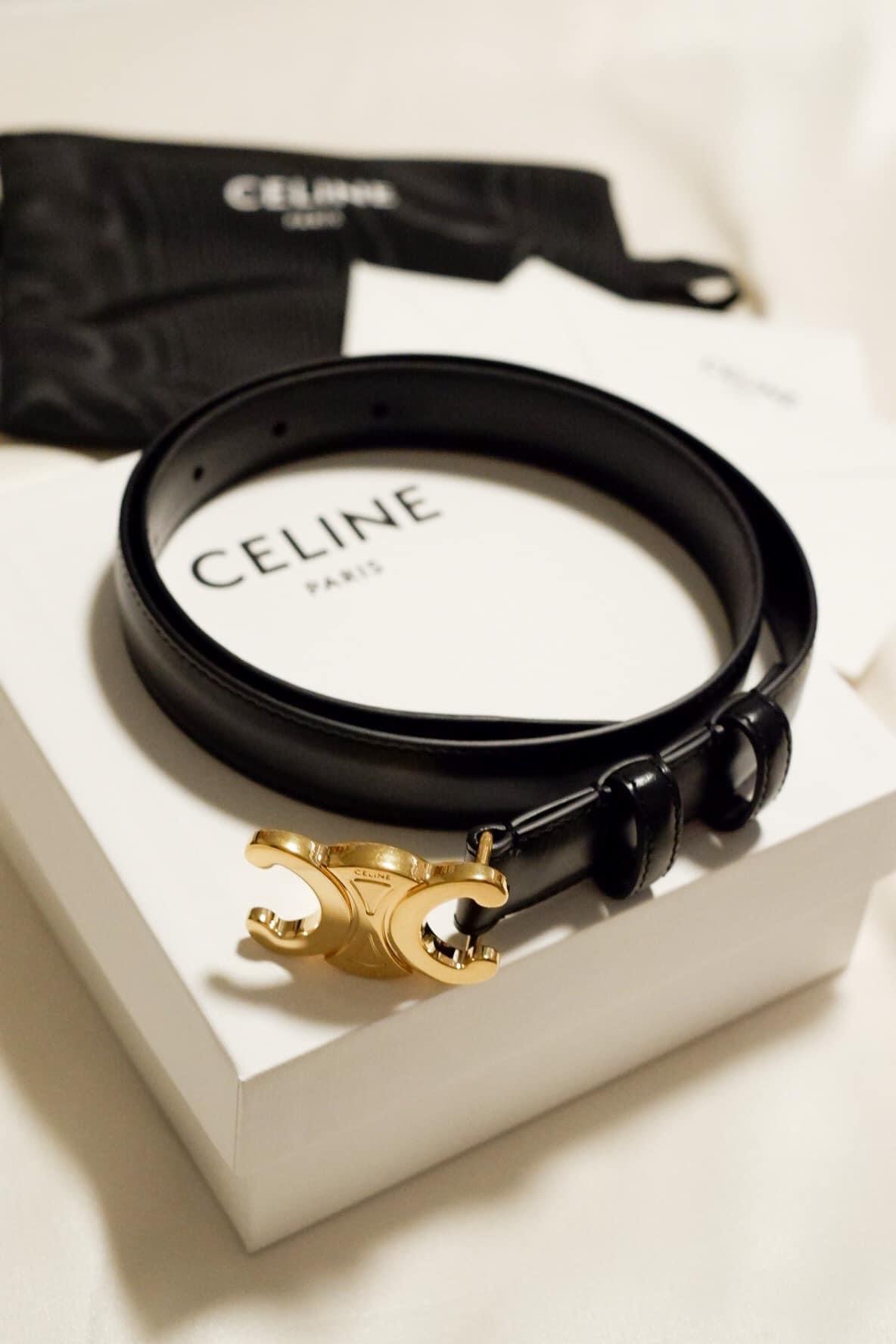 New!! Celine Belt 2.5 cm. เข็มขัดแท้ ซื้อสดซื้อผ่อนได้เลย ⋆ น้องขาวผัด