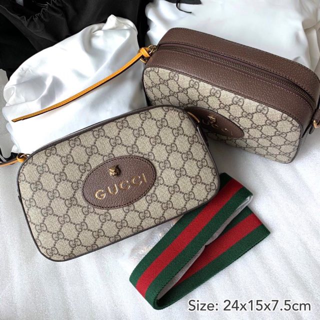 New Gucci Supreme messenger bag ซื้อสดซื้อผ่อนได้เลยนะคะ ราคาไม่แพง คุยได้หลังไมล์ 