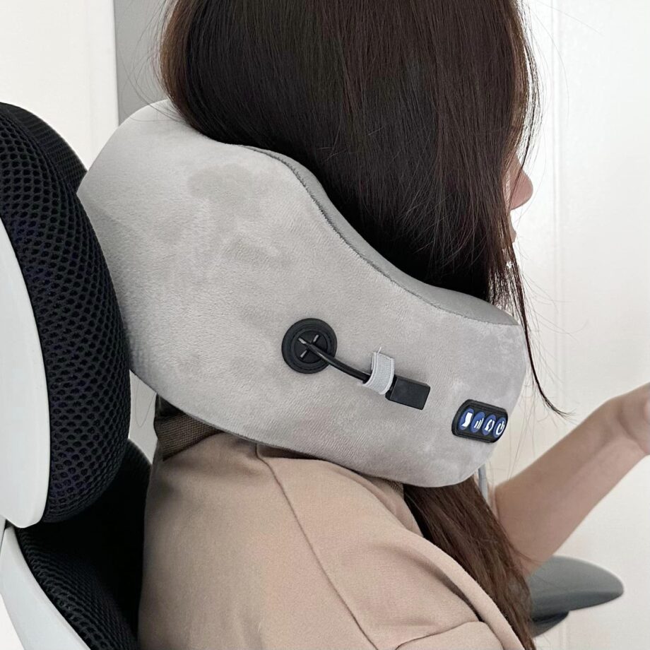 FULI หมอนนวดคอไฟฟ้า Ergo Massage Neck Pillow