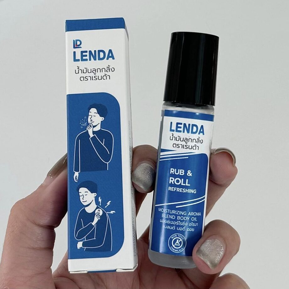 เรนด้า Lenda ลูกกลิ้งไมเกรน ลูกกลิ้งออฟฟิศซินโดรม "สูตรน้ำ" ใช้ทาขมับ